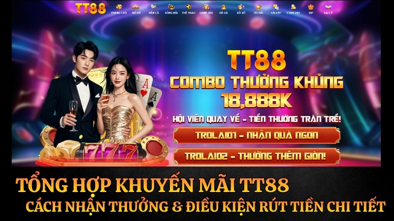 Tổng Hợp Khuyến Mãi TT88: Cách Nhận Thưởng & Điều Kiện Rút Tiền
